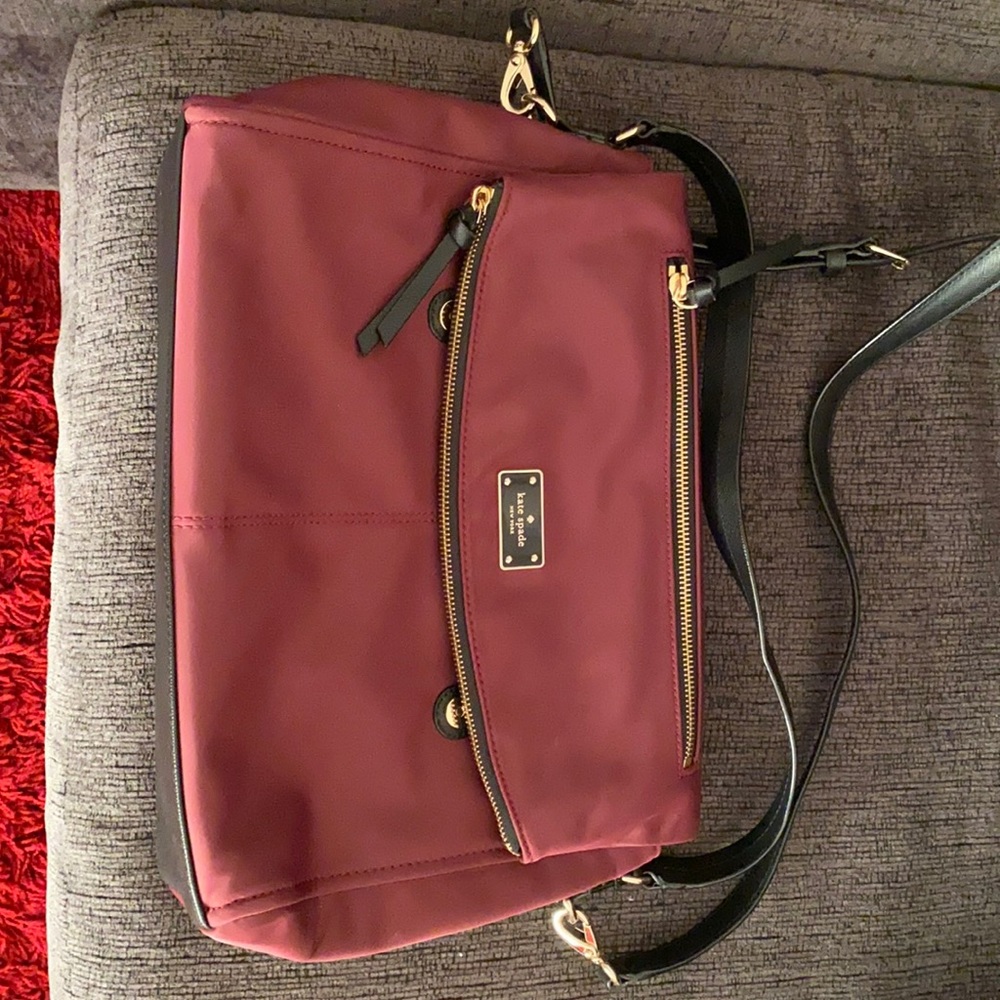 Kate spade burgundy crossbody/shoulder bag